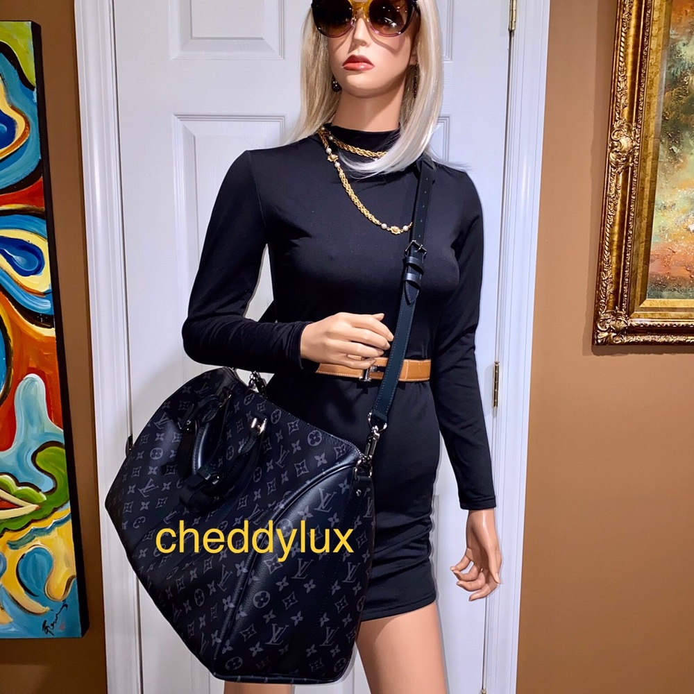 🖤🖤🖤AUTHENTIC LV KEEPALL BANDOULIÈRE 45 ECLIPSE - Picture 13 of 14